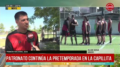 Alan Sosa habl&oacute; desde el entrenamiento de Patronato